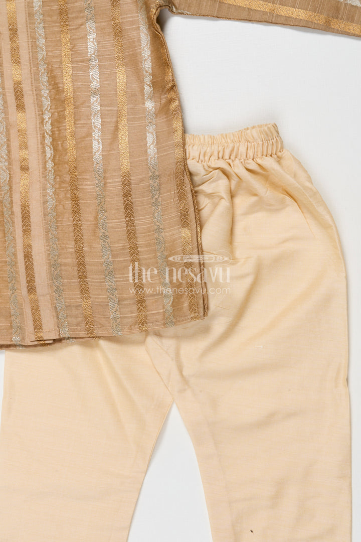 The Nesavu Boys Kurtha Set Toddler Boys Kurta Set for Ethnic Day and Festive Functions Nesavu Nesavu toddler boys kurta set for school ethnic day and festive celebrations