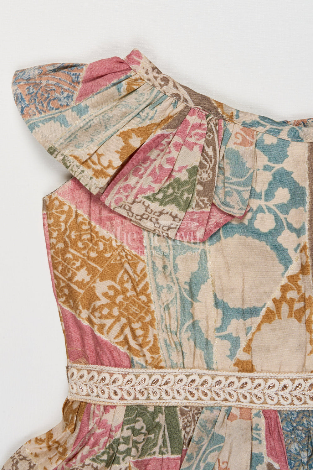 The Nesavu Girls Cotton Frock Toddler Girl Cotton Frock for Everyday Comfort and Fun Outings Nesavu Nesavu toddler girl frock with boho-style digital print for casual days and play