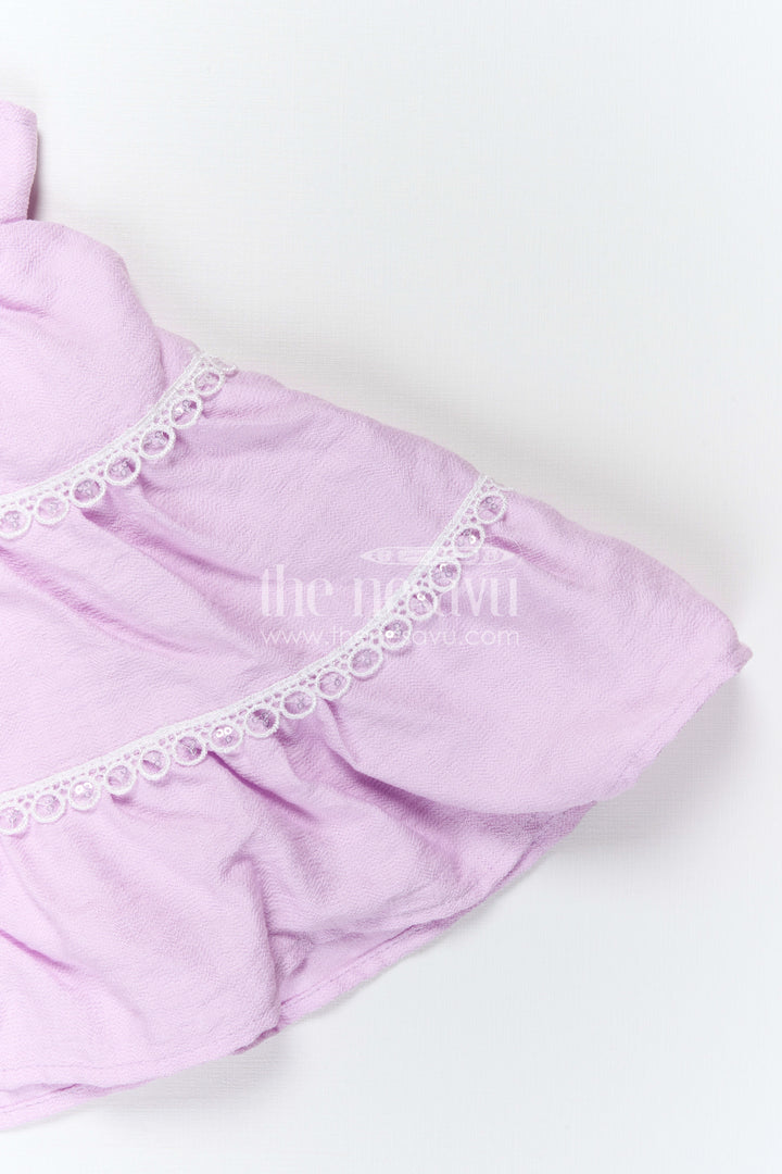 The Nesavu Baby Frocks Toddler Girl Dress for Celebrations and Stylish Day Outings Nesavu Nesavu Toddler Girl Dress For Celebrations And Outings With Cotton Blend Fabric And Elegant Thread Embroidery