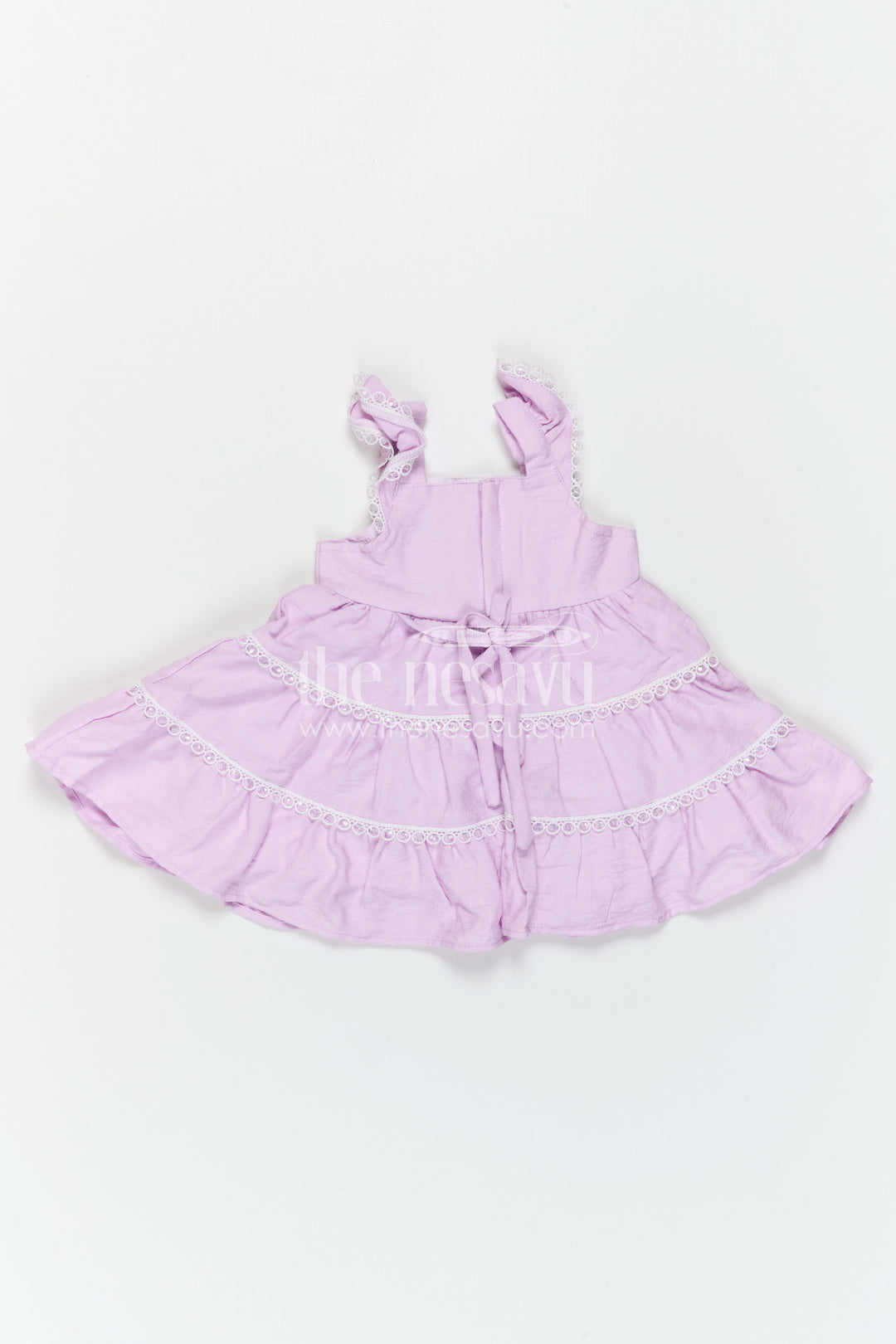 The Nesavu Baby Frocks Toddler Girl Dress for Celebrations and Stylish Day Outings Nesavu Nesavu Toddler Girl Dress For Celebrations And Outings With Cotton Blend Fabric And Elegant Thread Embroidery