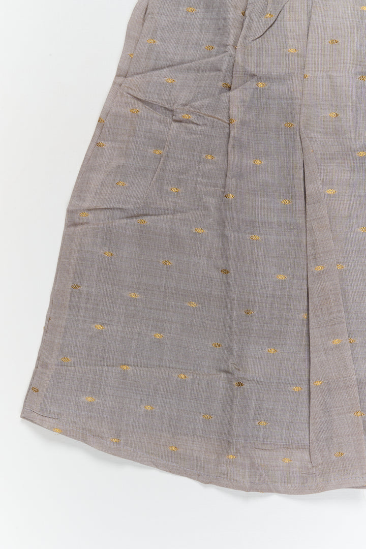 The Nesavu Girls Cotton Frock Toddler Girl Silk Frock for Poojas and Cultural Functions Nesavu Nesavu toddler girl viscose silk frock with butti design for poojas and festive events