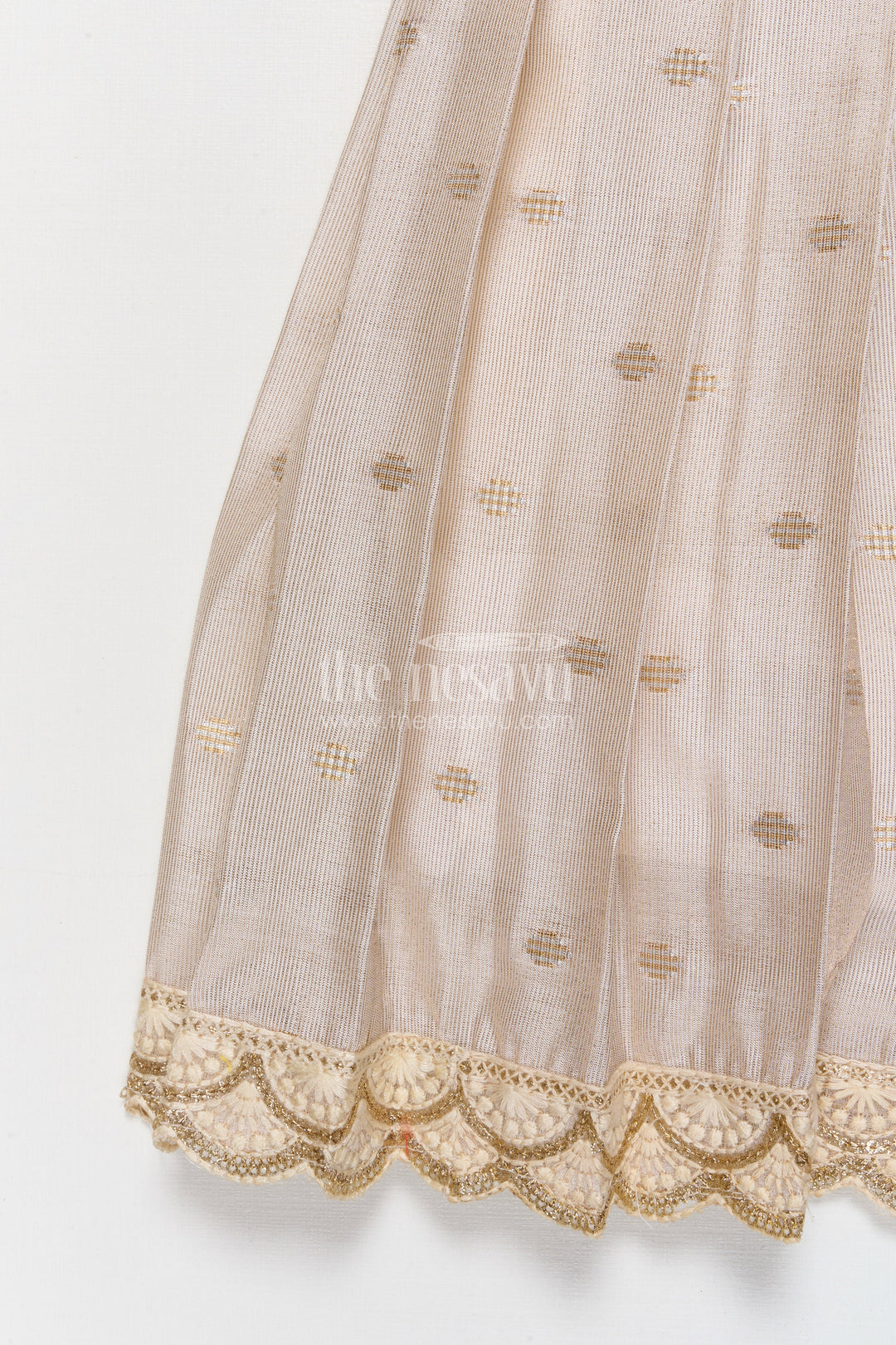 The Nesavu Tie-up Frock Toddler Girl Traditional Tie-up Frock for Festive Occasions Nesavu Nesavu toddler girl traditional frock with tie-up straps and Banaras silk for festive functions