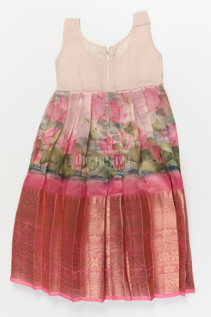 The Nesavu Pattu Pavadai Toddler Pattu Pavadai Set for Weddings and Festive Functions Nesavu Nesavu toddler pattu pavadai set for weddings and traditional family celebrations