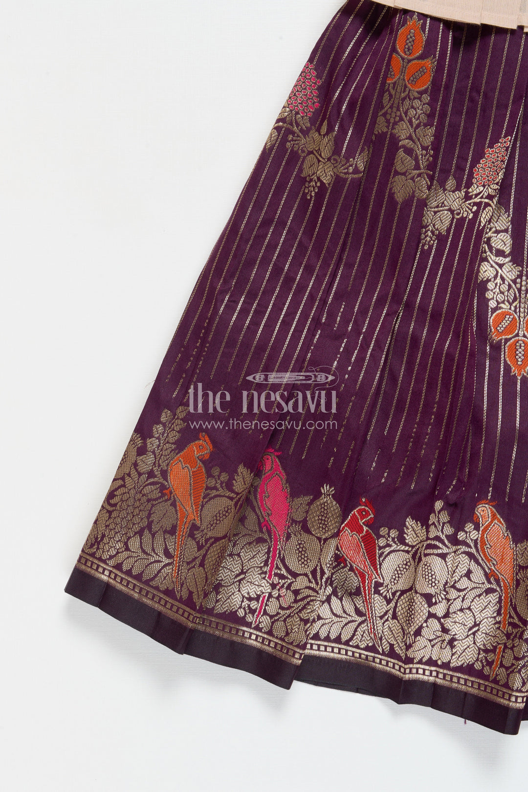 The Nesavu Pattu Pavadai Traditional Baby Girl Pattu Pavadai for Weddings and Naming Ceremony Nesavu Nesavu traditional baby girl pattu pavadai for naming ceremony and festive occasions