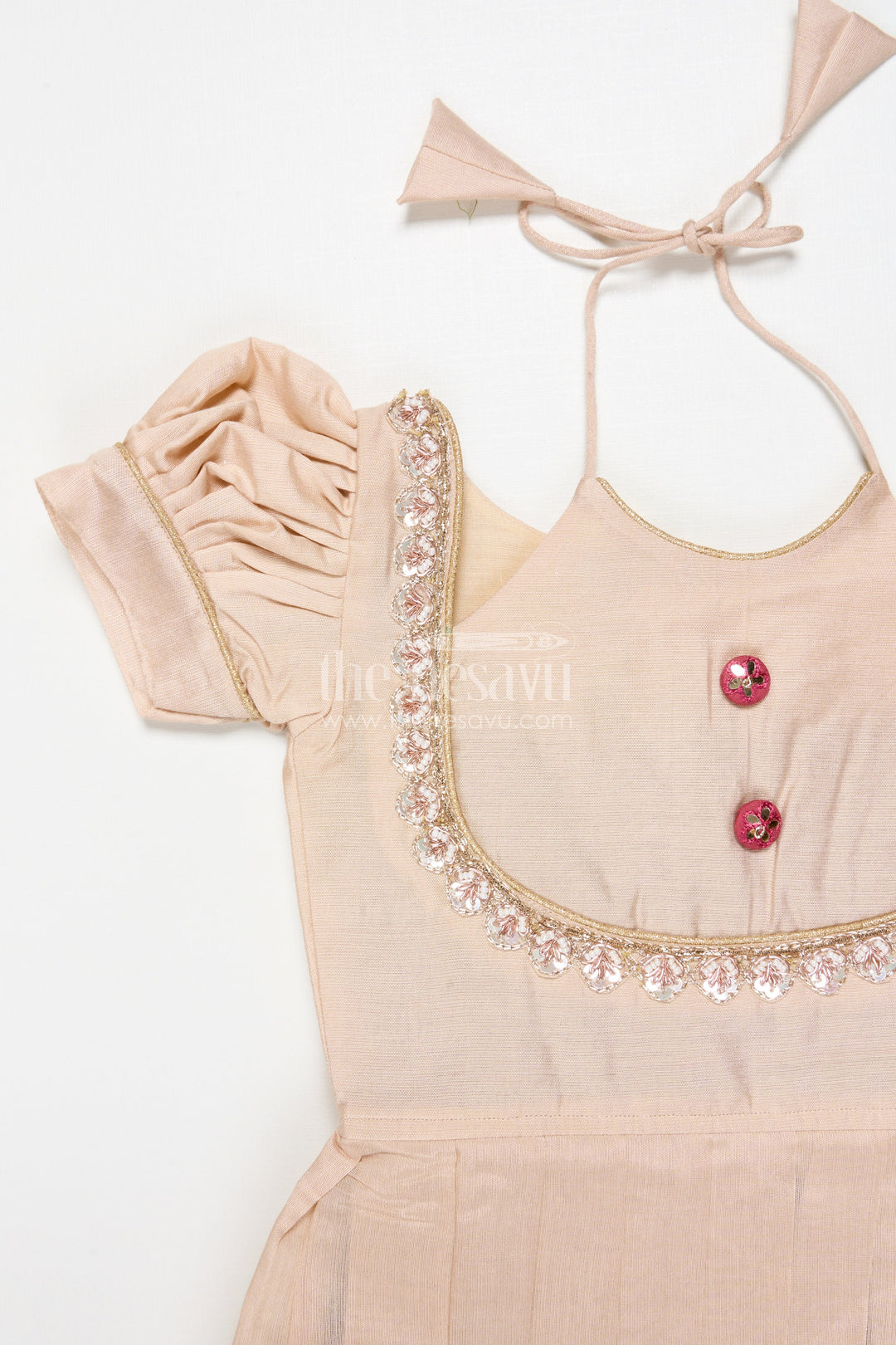 The Nesavu Pattu Pavadai Traditional Baby Girl Pattu Pavadai for Weddings and Naming Ceremony Nesavu Nesavu traditional baby girl pattu pavadai for naming ceremony and festive occasions