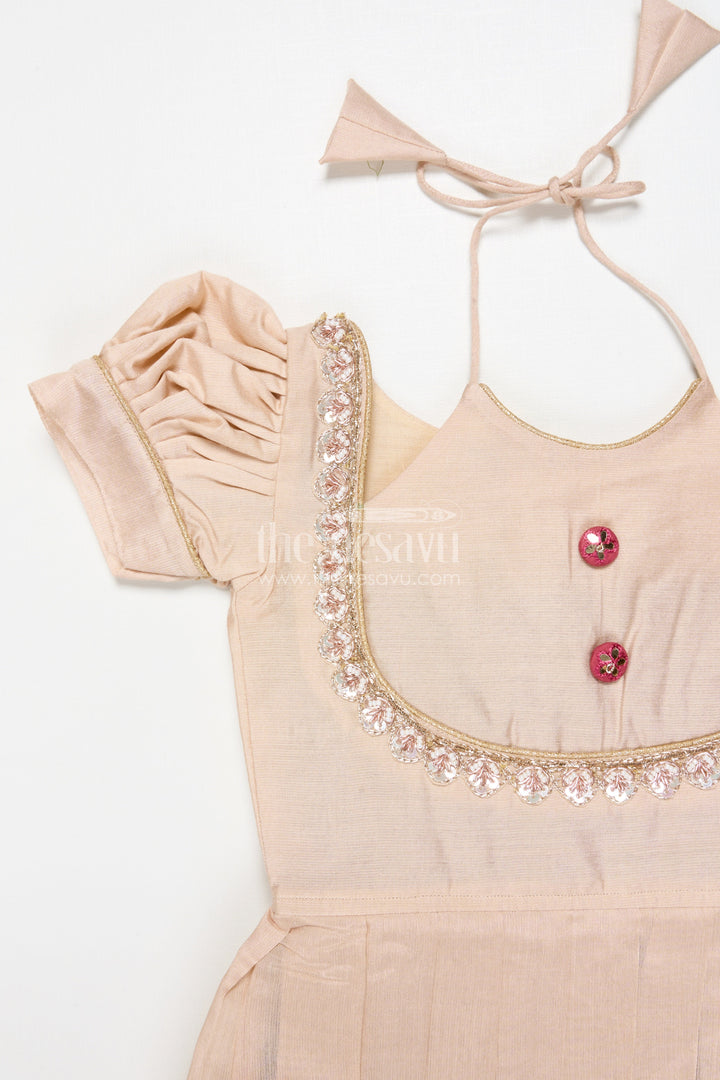 The Nesavu Pattu Pavadai Traditional Baby Girl Pattu Pavadai for Weddings and Naming Ceremony Nesavu Nesavu traditional baby girl pattu pavadai for naming ceremony and festive occasions