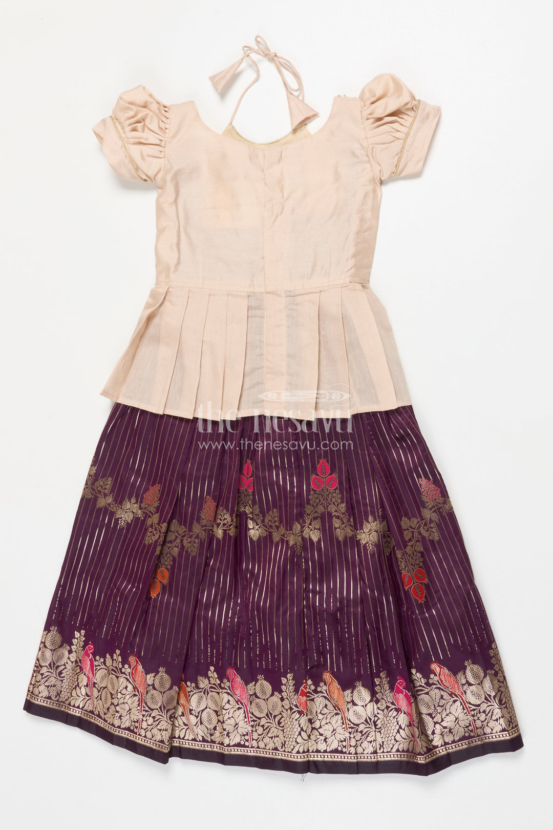 The Nesavu Pattu Pavadai Traditional Baby Girl Pattu Pavadai for Weddings and Naming Ceremony Nesavu Nesavu traditional baby girl pattu pavadai for naming ceremony and festive occasions