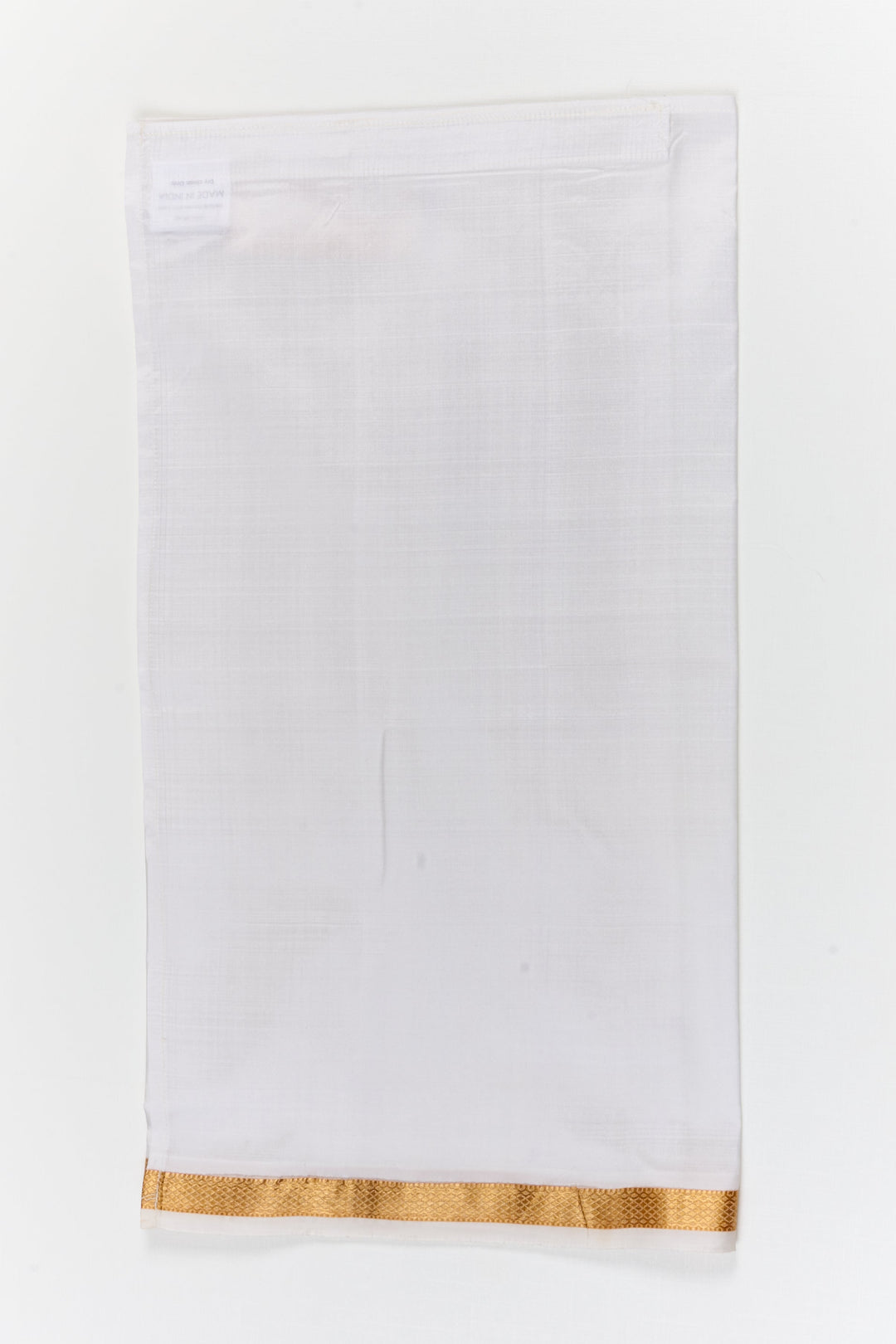 The Nesavu Boys Vesti Traditional Boys Vesti with Silk Texture and Classic Border Nesavu Nesavu traditional silk vesti for boys – minimal and elegant for rituals and festivals