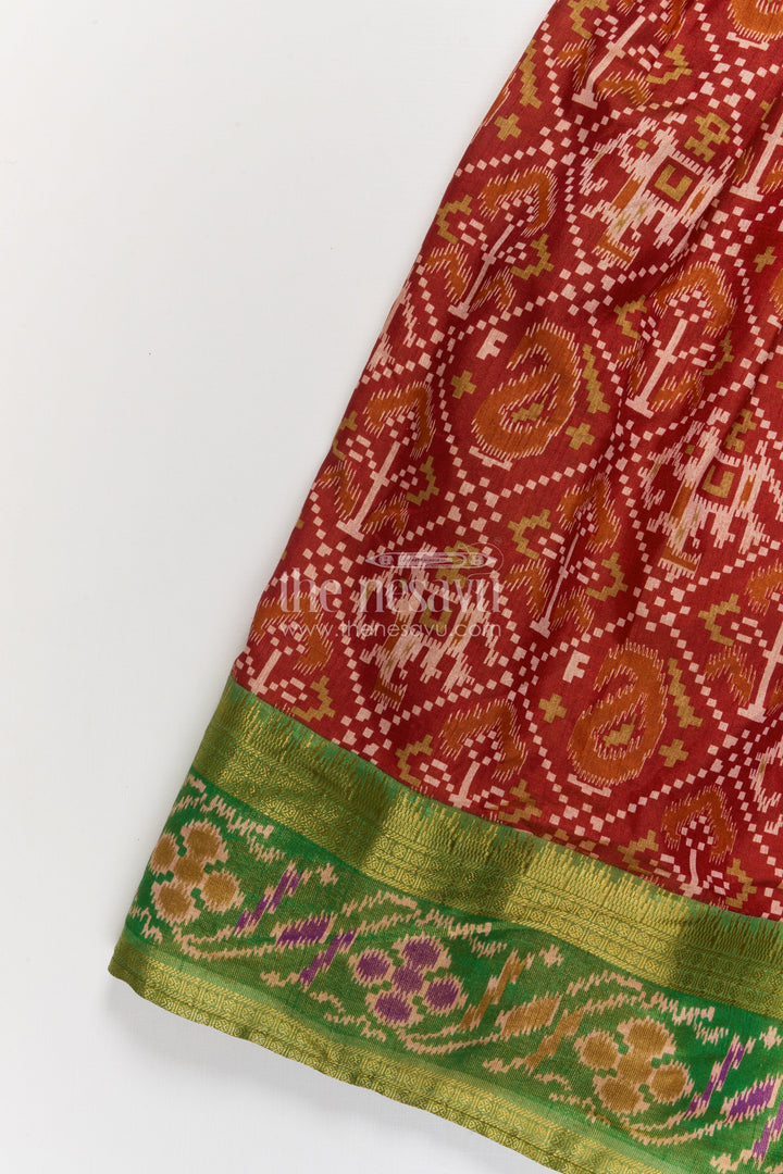 The Nesavu Girls Lehenga Choli Traditional Girls Lehenga Choli for Cultural Functions and Family Events Nesavu Nesavu traditional girls lehenga choli for family functions and ethnic celebrations