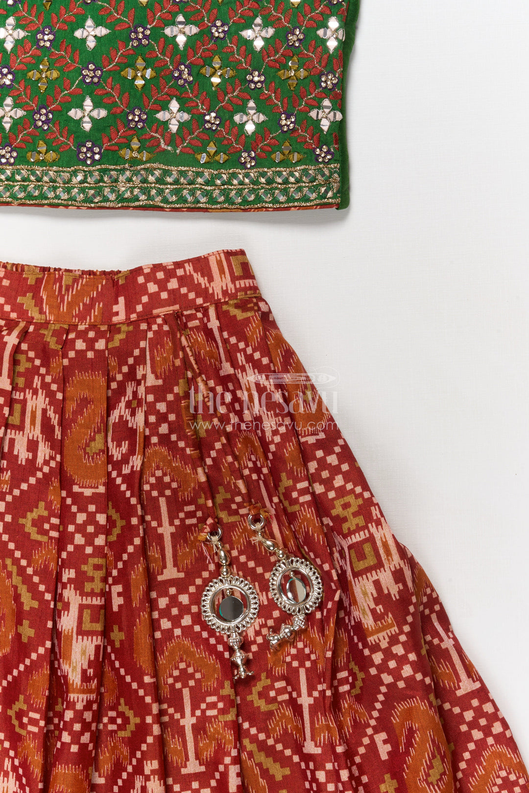 The Nesavu Girls Lehenga Choli Traditional Girls Lehenga Choli for Cultural Functions and Family Events Nesavu Nesavu traditional girls lehenga choli for family functions and ethnic celebrations