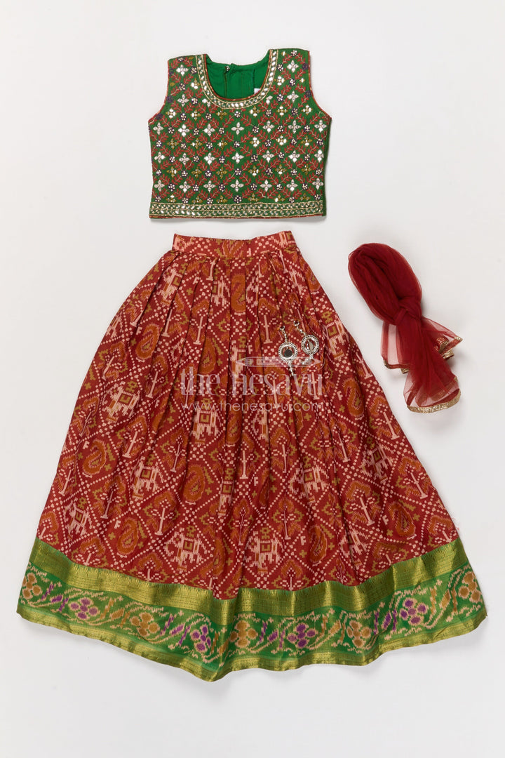 The Nesavu Girls Lehenga Choli Traditional Girls Lehenga Choli for Cultural Functions and Family Events Nesavu Nesavu traditional girls lehenga choli for family functions and ethnic celebrations