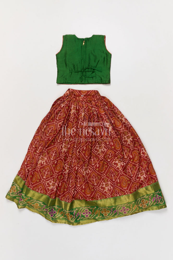 The Nesavu Girls Lehenga Choli Traditional Girls Lehenga Choli for Cultural Functions and Family Events Nesavu Nesavu traditional girls lehenga choli for family functions and ethnic celebrations