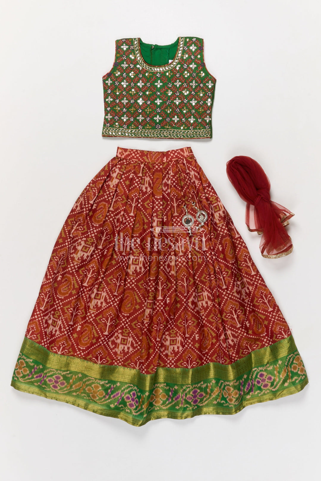 The Nesavu Girls Lehenga Choli Traditional Girls Lehenga Choli for Cultural Functions and Family Events Nesavu Nesavu traditional girls lehenga choli for family functions and ethnic celebrations