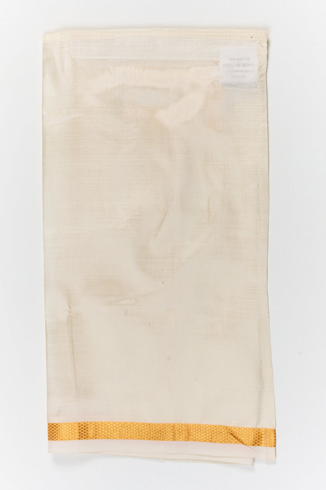 The Nesavu Pure Silk Vesti Traditional Silk Vesti for Baby Boys for Temple and Rituals Nesavu 14 (6M) / Cream / Pure Silk D080B-14 Nesavu traditional silk vesti for baby boys – ideal for temple visits, naming ceremonies, and rituals