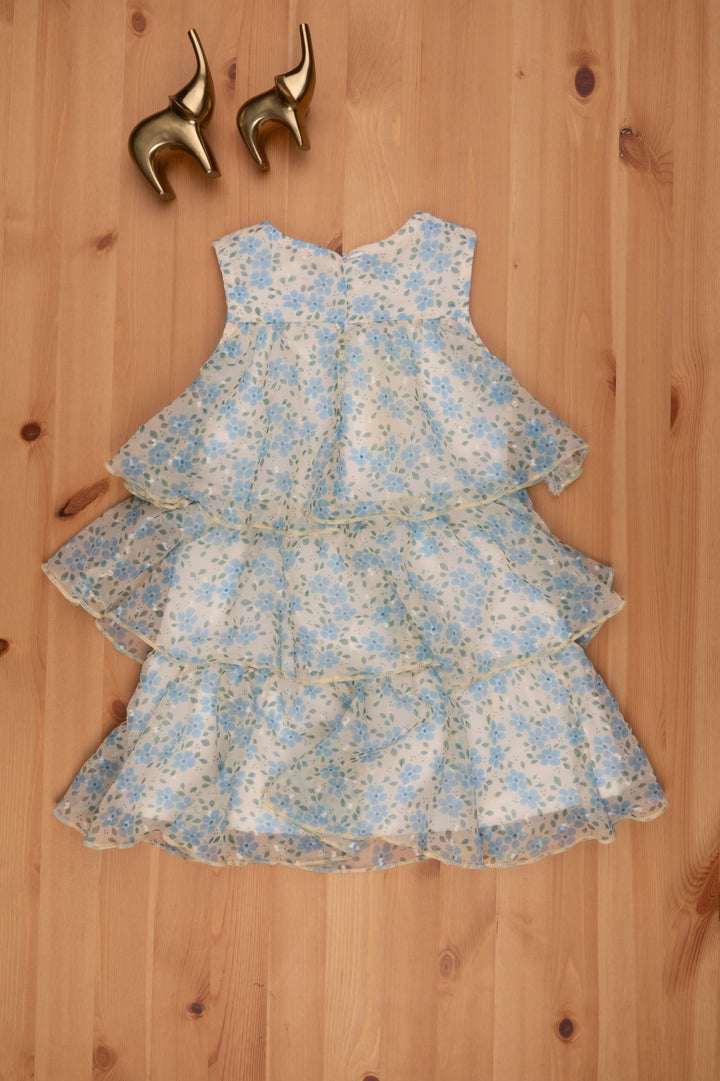 The Nesavu Baby Frock / Jhabla Triple Layered Yellow Floral Dress for Infant Girls Nesavu Trendy baby frock designs | Soft fabric baby wear | The Nesavu