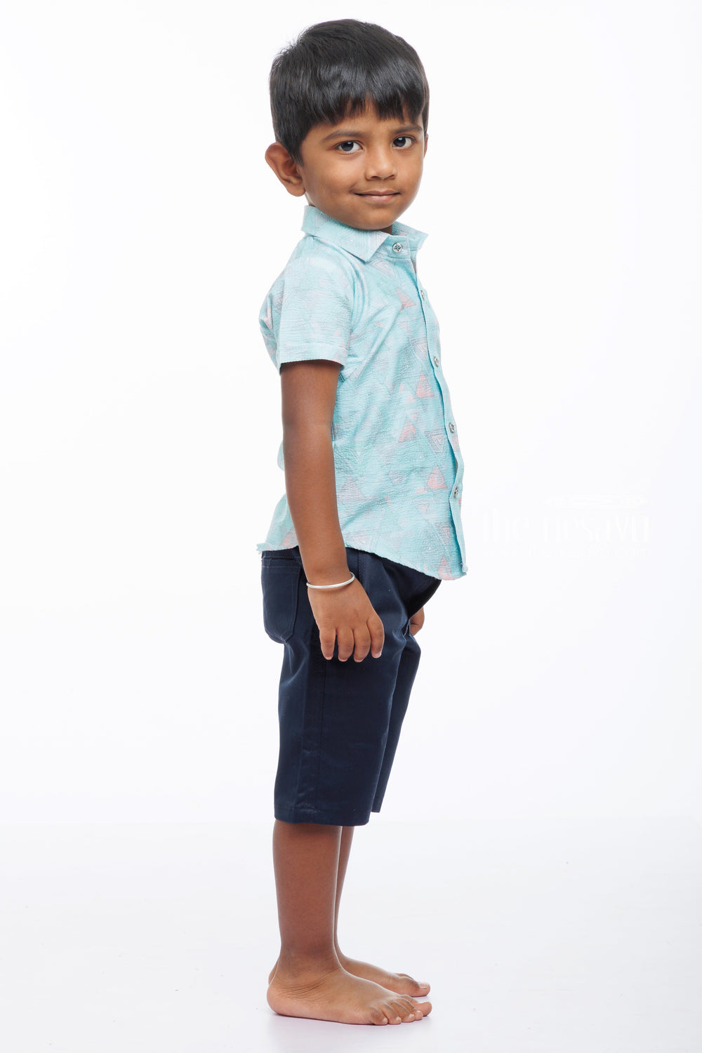 The Nesavu Boys Casual Set Tropical Breeze Boys Shirt and Shorts Combo Nesavu Shop Boys Pastel Print Shirt  Shorts Set | Casual Summer Wear for Kids | The Nesavu