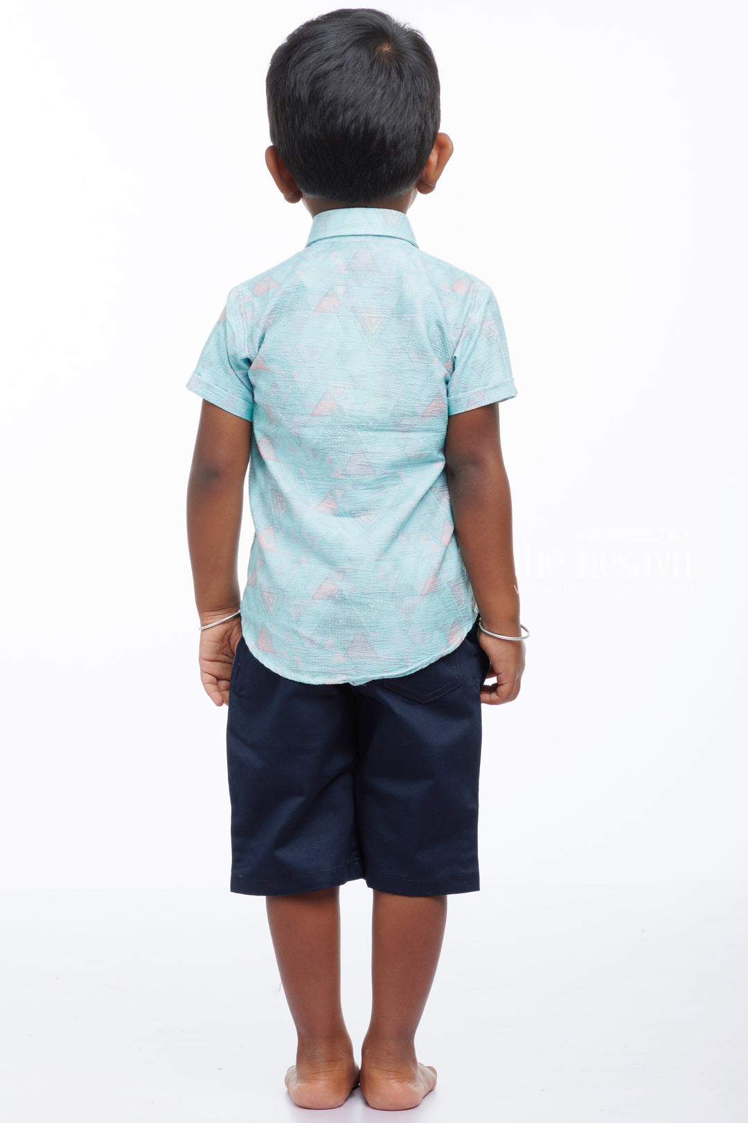 The Nesavu Boys Casual Set Tropical Breeze Boys Shirt and Shorts Combo Nesavu Shop Boys Pastel Print Shirt  Shorts Set | Casual Summer Wear for Kids | The Nesavu