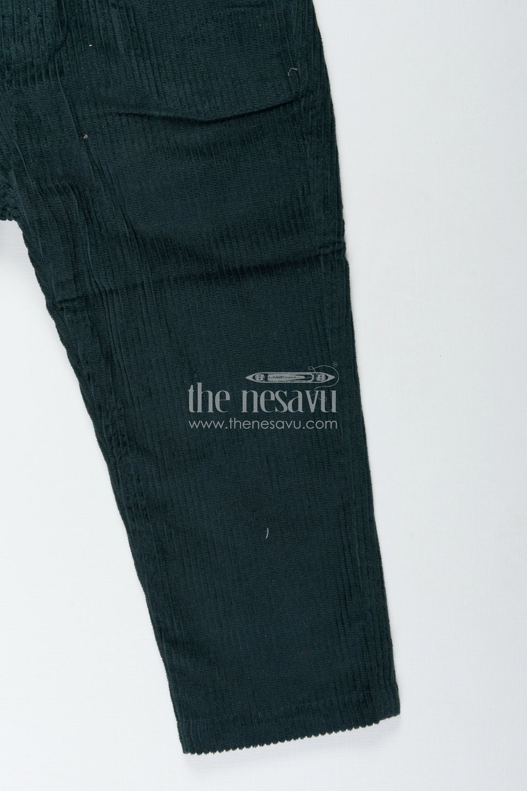 The Nesavu Boys Casual Set Two Piece Casual Pant Sets for Boys in Knitted Cotton Jersey with Corduroy Trousers and Bow Tie Detail Nesavu Nesavu Boys Two Piece Casual Pant Sets Cotton Jersey Shirt Corduroy Bottom Vintage Style