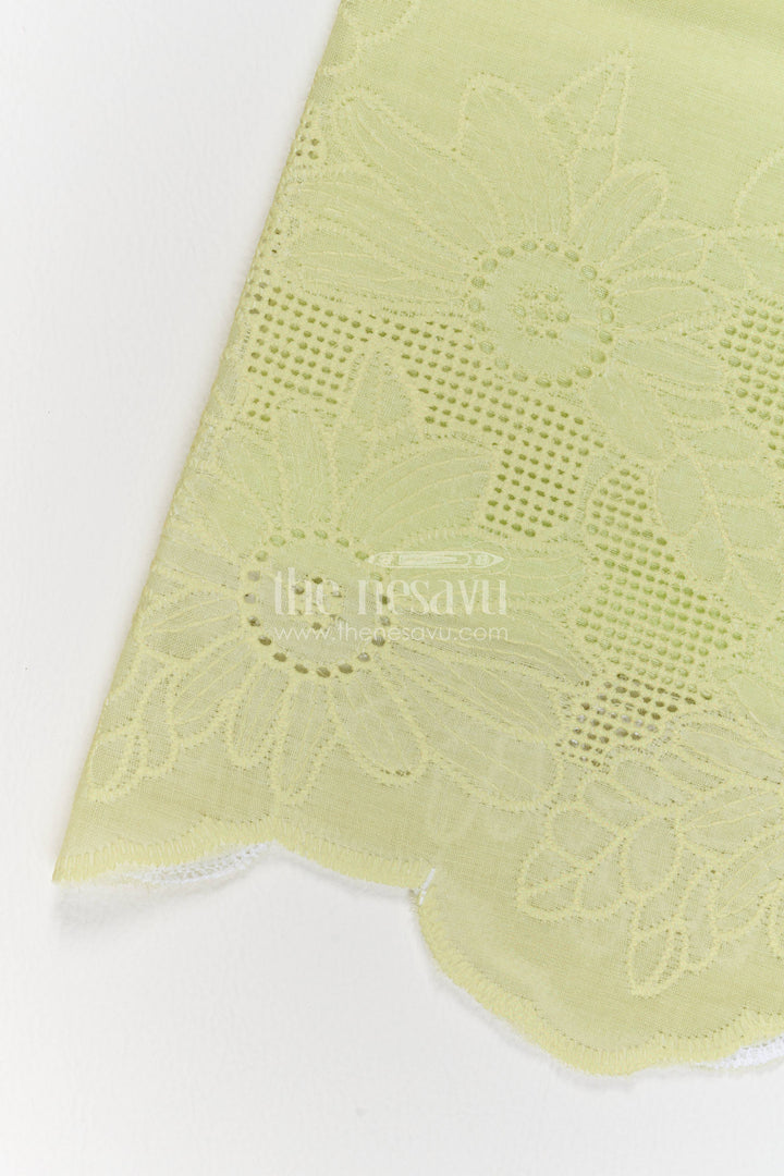 The Nesavu Girls Co-Ord Sets Two Piece Co Ord Set for Girls in Yellow with an Occasion Ready Finish Nesavu Nesavu Two Piece Co Ord Set For Girls With Smart Tailoring