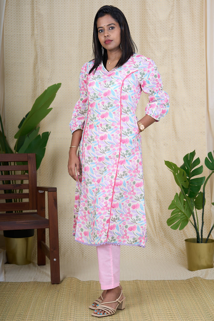Two Piece Suit for Ladiescotton Salwar Kameez Set – The Nesavu