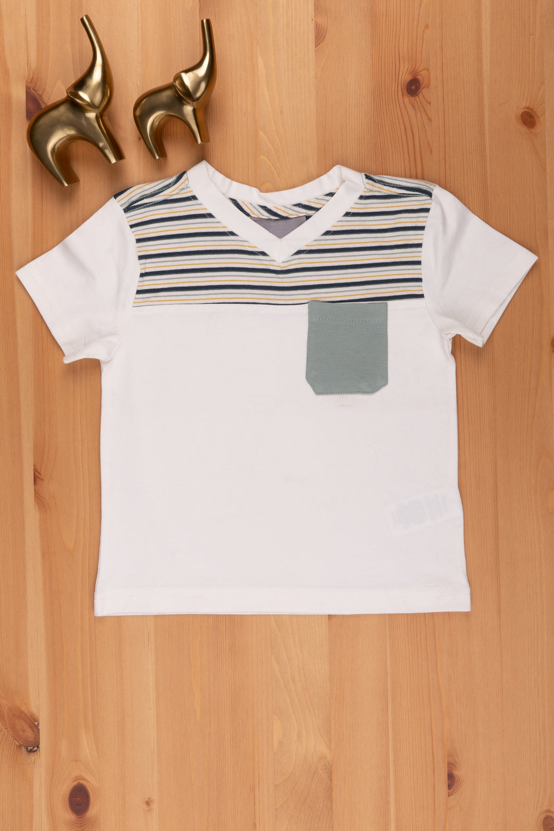 The Nesavu Boys T Shirt Unisex T-Shirt for Kids Express Their Personal Style psr silks Nesavu 16 (1Y) / White LTP003