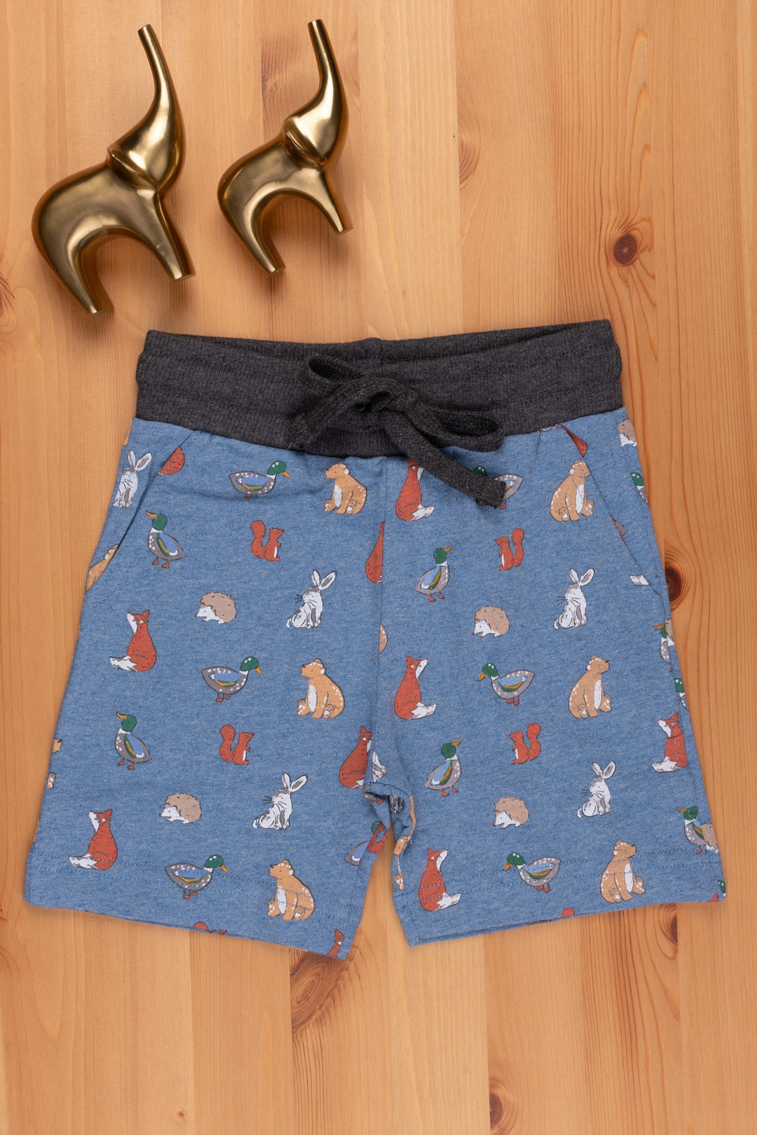 The Nesavu Boys Shorts Versatile Unisex Kids Trendy Shorts Fashionable and EasytoStyle Casual Wear psr silks Nesavu 10 (NB) / Blue LBW017