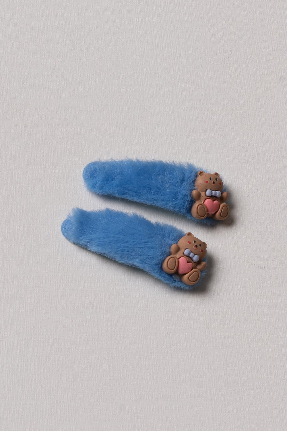 The Nesavu Tick Tac Clip Whimsical Blue Furry Character Hair Clip Nesavu Blue / Style 2 JHTT09B Fun Blue Furry Character Hair Clip | Cute Stylish Accessory | The Nesavu