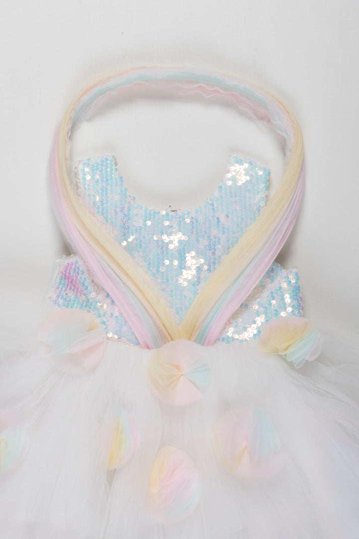 The Nesavu Girls Tutu Frock Whimsical Rainbow Sequin Tutu Frock for Girls Birthday Celebrations Nesavu Find the Perfect First Birthday Tutu Dress | Celebrate in Style | The Nesavu