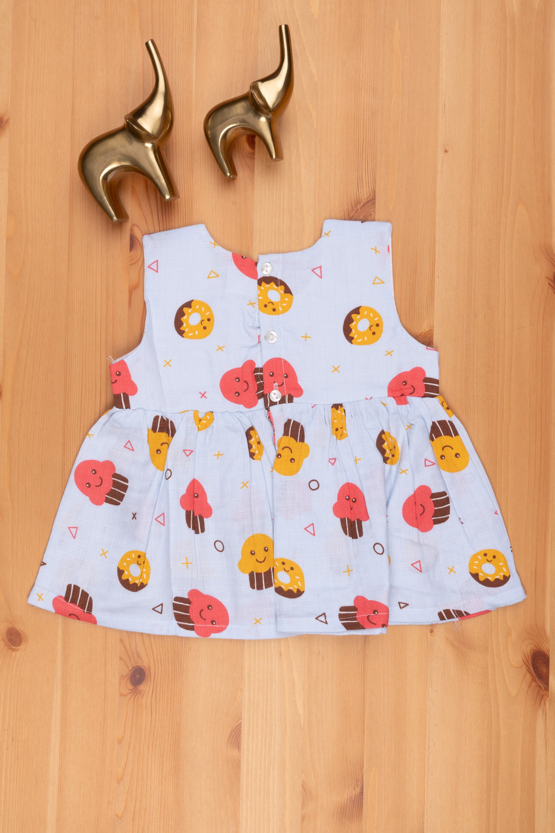 The Nesavu Baby Frock / Jhabla White Cartoon Snack-Print Dress for Little Fashionistas Nesavu Buy Cartoon Printed Frocks Online | Baby Frock Online | The Nesavu