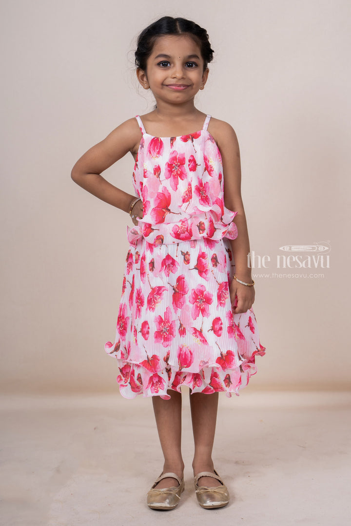 The Nesavu Baby Frock / Jhabla Baby Girls Festive Wear Ideas | Sleeveless Gowns For Baby Girls | The Nesavu psr silks Nesavu 14 (6M) / PaleVioletRed BFJ322C