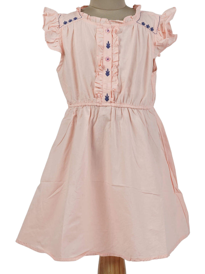The Nesavu Frocks & Dresses Daily Wear Cotton Small Baby Frock for Girls psr silks Nesavu