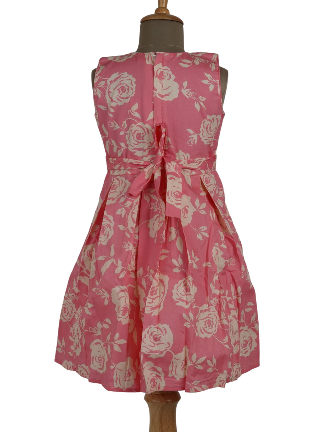 The Nesavu Frocks & Dresses Floral Print Soft Cotton Frock Dress With Bow psr silks Nesavu