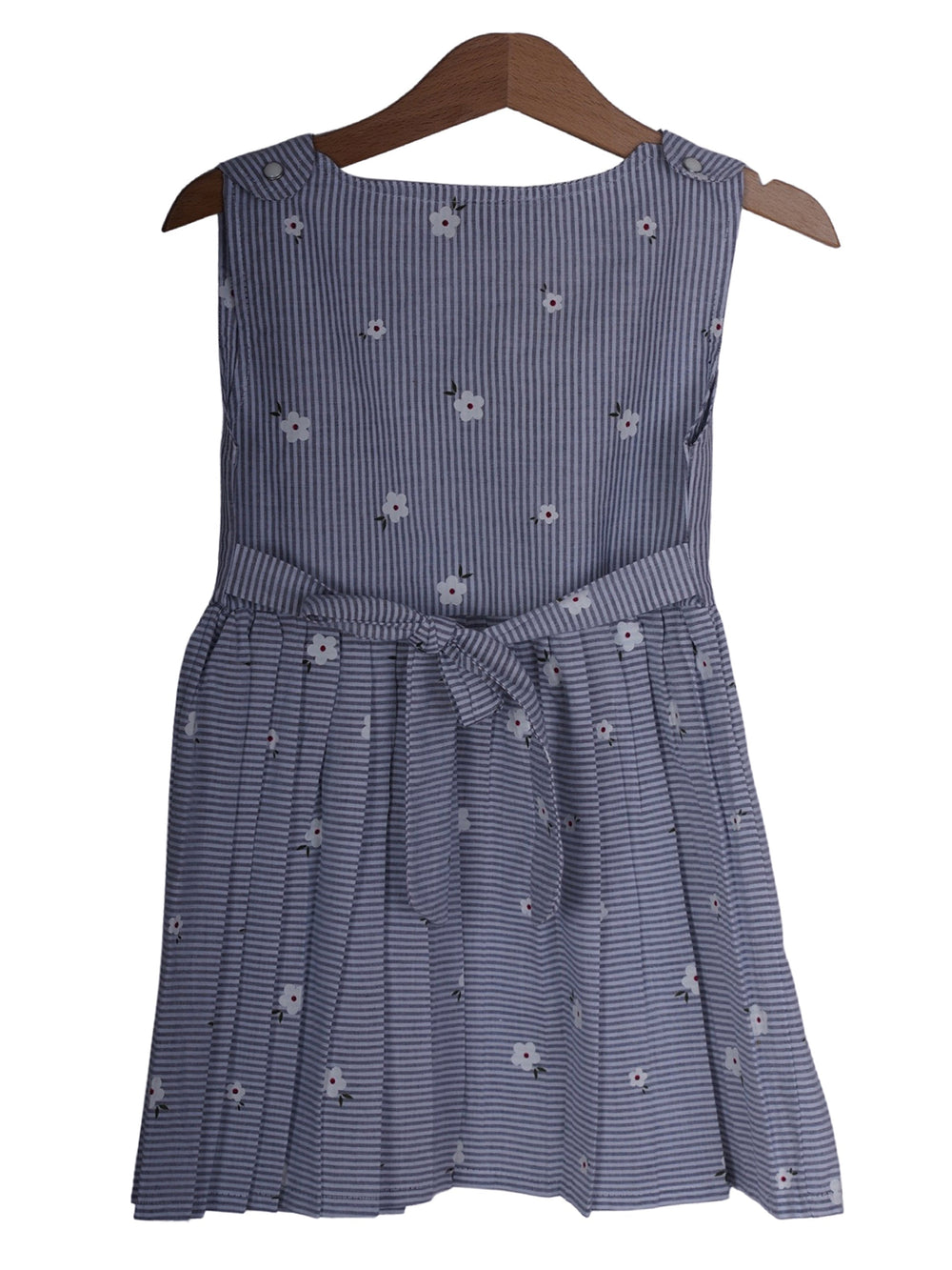 The Nesavu Baby Frock / Jhabla Gray Casual Cotton Summer Play Wear for Baby Girls psr silks Nesavu