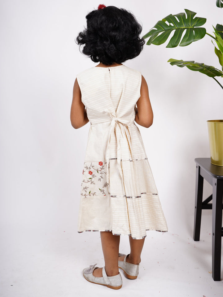 The Nesavu Frocks & Dresses Handloom Cotton Frocks For Kids Girls psr silks Nesavu