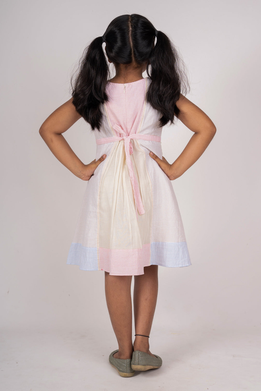 The Nesavu Frocks & Dresses Handloom Cotton Frocks For Kids Girls psr silks Nesavu