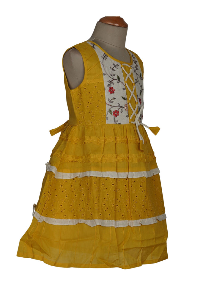 The Nesavu Frocks & Dresses Kids Soft Cotton Frock For Daily Wear psr silks Nesavu