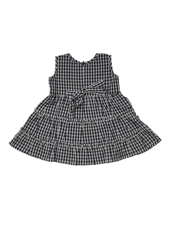 The Nesavu Baby Frock / Jhabla Mini Checked Designer Cotton Dress for Newborn Girls psr silks Nesavu