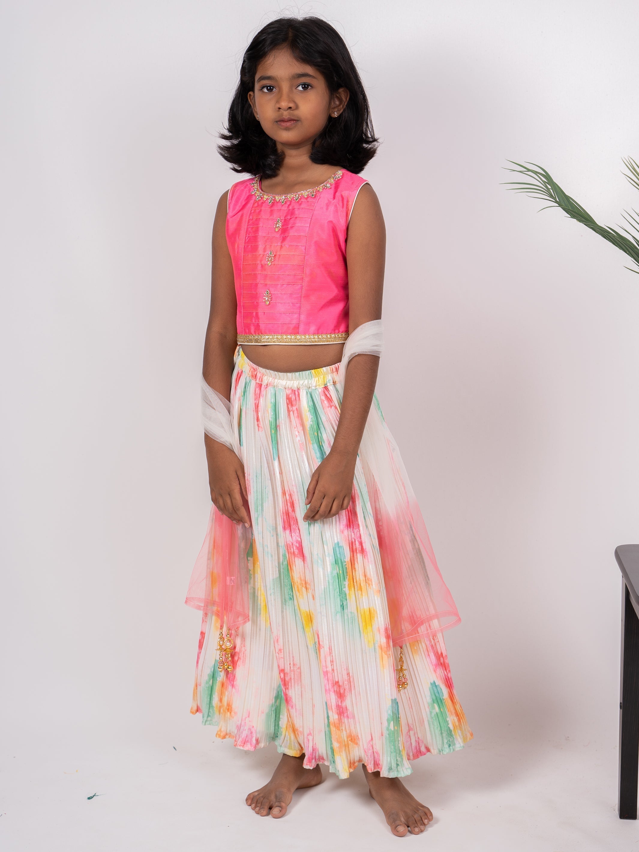 Buy AORI Indian Women Designer Thread Sequence Work Crop Top Yellow Lehenga  With Fully-Stitched Blouse, Ready To Wear Lehenga Choli (PC_183_Yellow) at  Amazon.in