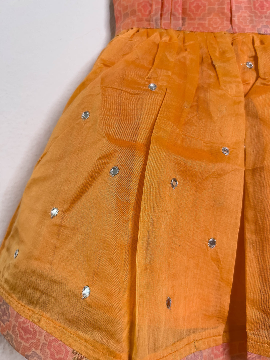 The Nesavu Frocks & Dresses Mustard Silk Cotton Daily Wear Comfy Collection For Baby Girls psr silks Nesavu