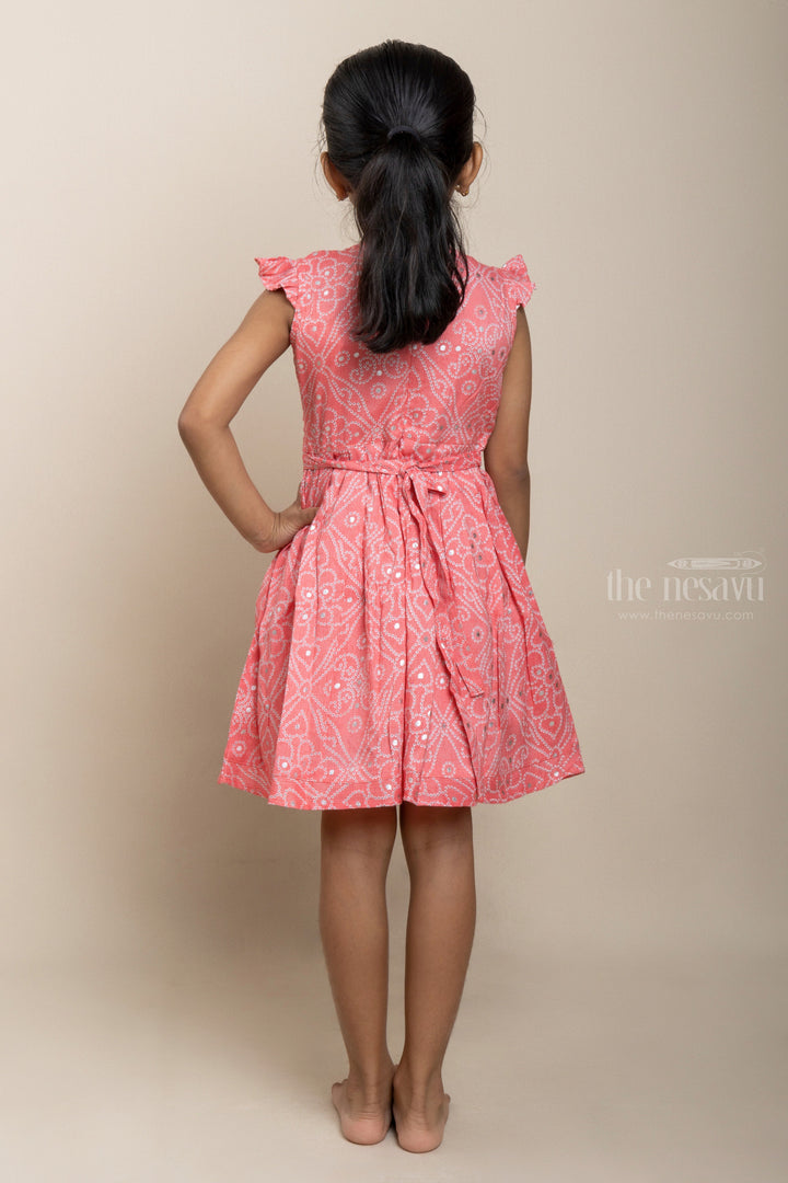 The Nesavu Frocks & Dresses Pink Blast - Fashion Frock With Bandani Inspired Designs psr silks Nesavu