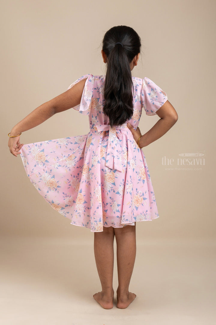 The Nesavu Frocks & Dresses Pinkish Girl - Cute Pink Cotton Frocks For Little Girls psr silks Nesavu