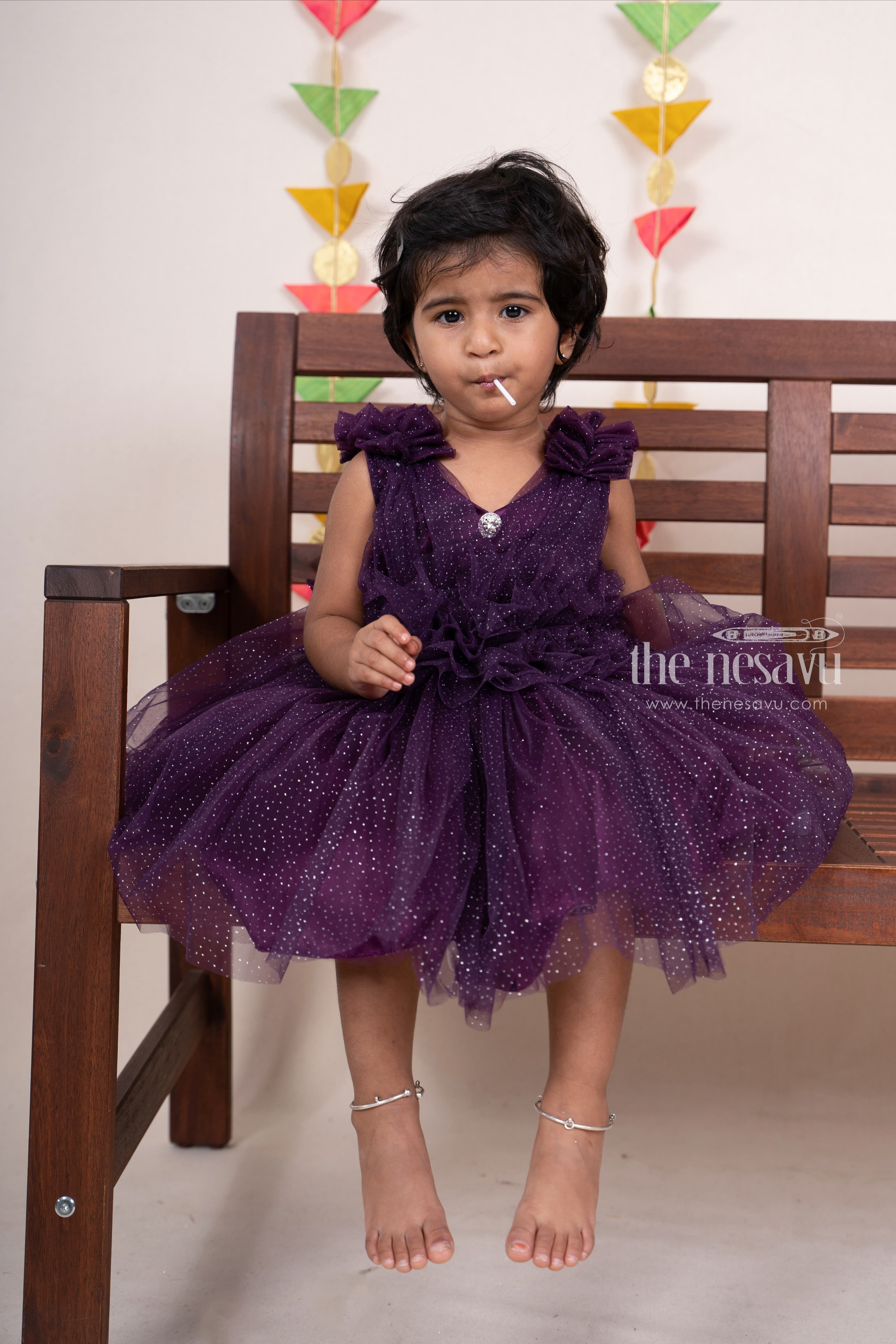 Baby net gown design hotsell