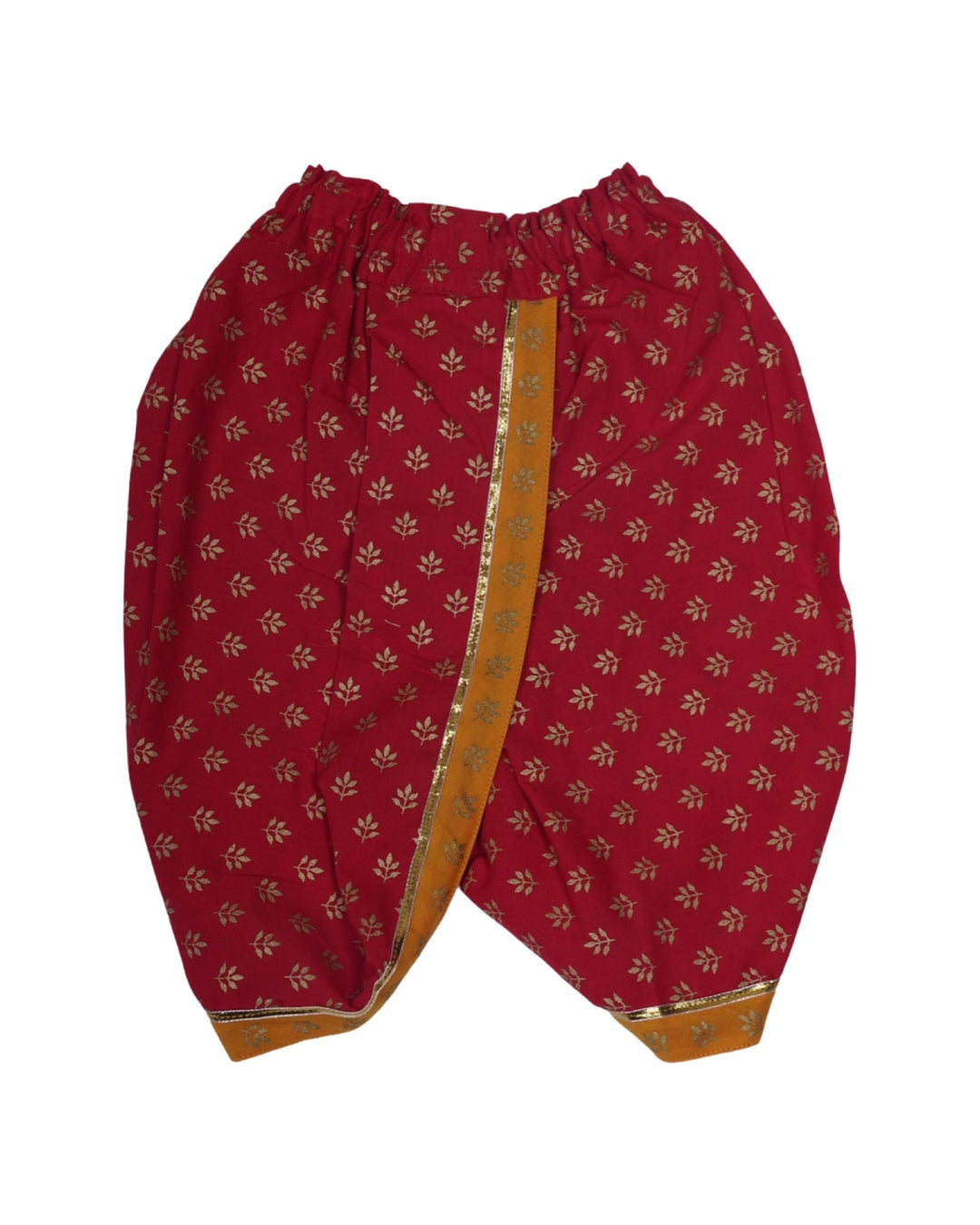 The Nesavu Ethnic Sets Yellow and Red Kurta Set with Panchakatta Botton For Baby Boys psr silks Nesavu